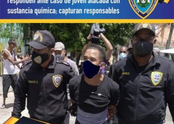 Oficiales de DICRIM y Ministerio Público responden ante caso de joven atacada con sustancia química; capturan responsables