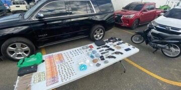 PN apresa a siete personas; ocupa armas, drogas y vehículos en SFM