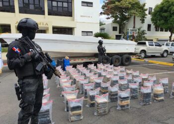 Autoridades ocupan 456 paquetes presumiblemente de cocaína en costas de SPM
