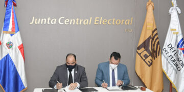JCE y el Defensor del Pueblo firman acuerdo interinstitucional