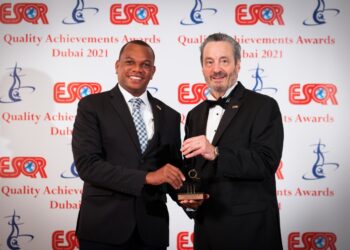 Edesur Dominicana recibe en Dubái premio internacional «ESQR’s Quality Achievements Award 2021»; categoría oro