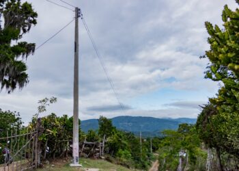 EDESUR electrifica remota comunidad de Gajo Largo, tras 20 años sin el servicio