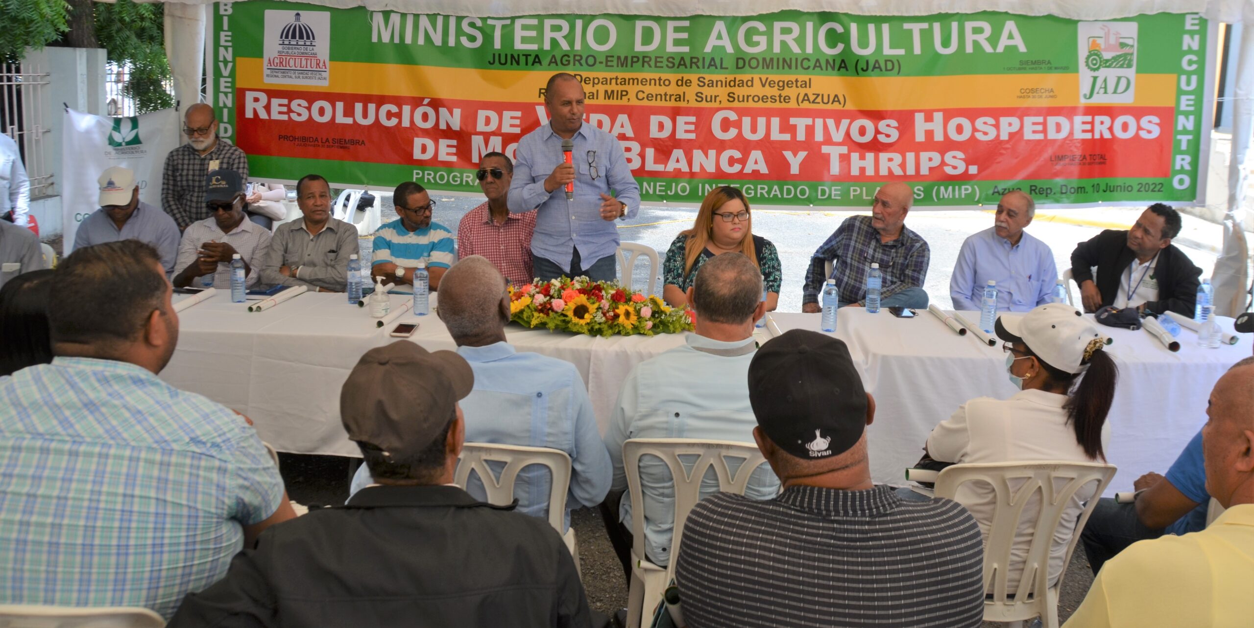 Agricultura, AFCONAGRO  anuncian la veda para eliminación de los cultivos hospederos de la Mosca Blanca y Trips