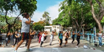 ADN inaugura programa “Ibero Fit” con clases y ejercicios gratuitos en Parque Iberoamérica