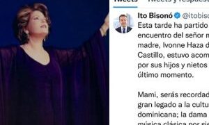 Falleció doña Ivonne Haza, madre del ministro Ito Bisonó