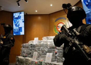 Asestan otro golpe al narcotráfico y aseguran lancha con 565 paquetes presumiblemente cocaína