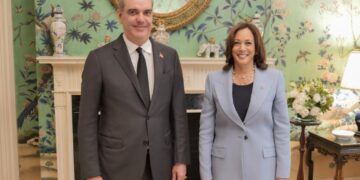 Presidente Abinader se reúne con vicepresidenta EEUU Kamala Harris
