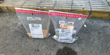 Descubren caletas con 15 paquetes presumiblemente de cocaína en casos de Piantini y Bani