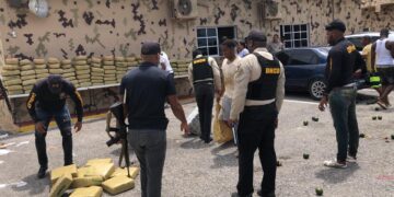 CESFRONT Y DNCD ocupan Mil 945 libras presumiblemente marihuana en Pedernales