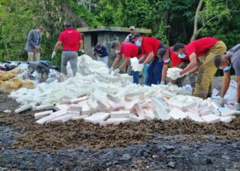 Procuradora Miriam Germán y presidente DNCD  encabezan incineración de  otro cargamento de más de 1,451 kilogramos de droga