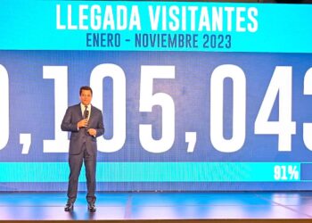 El país recibe 9.1 millones de visitantes en 11 meses y va rumbo a los 10
