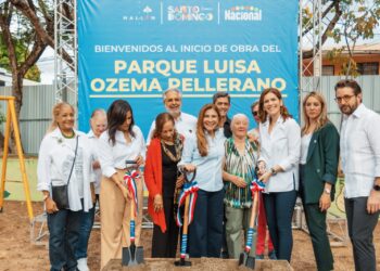 Alcaldía del DN, Grupo Mallén y Supermercados Nacional Inician renovación del Parque Luisa Ozema Pellerano