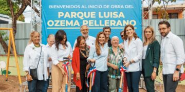 Alcaldía del DN, Grupo Mallén y Supermercados Nacional Inician renovación del Parque Luisa Ozema Pellerano