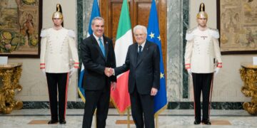 Presidente Abinader se reúne con su homólogo italiano, Sergio Mattarella