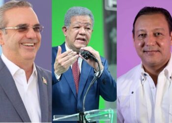 Resultado final de los partidos mayoritarios  Abinader 57.45 %, Leonel 29 % y Abel Martínez 10 %