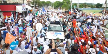 Abinader finaliza recorrido fin de semana este domingo con concentración en Ocoa y marchas caravanas, en Bani y San Cristóbal