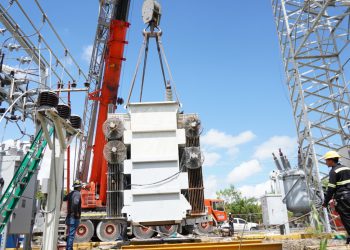 Edesur multiplica capacidad de servicio en Elías Piña con puesta en operación de transformador de potencia en subestación eléctrica