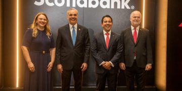 Scotiabank reconoce gestión de Gobierno mantiene estabilidad macroeconómica, clima de negocios y potencial de crecimiento del país; instalará en RD sede regional para liderar operaciones e inversiones en el Caribe, Centroamérica y Colombia