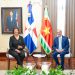 Presidente Abinader recibe a su homóloga de Surinam, Jennifer Geerlings-Simons, en visita oficial