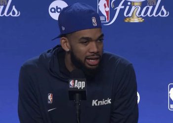 Karl-Anthony Towns tras la remontada histórica: «En Nueva York tienes que salir del barro»